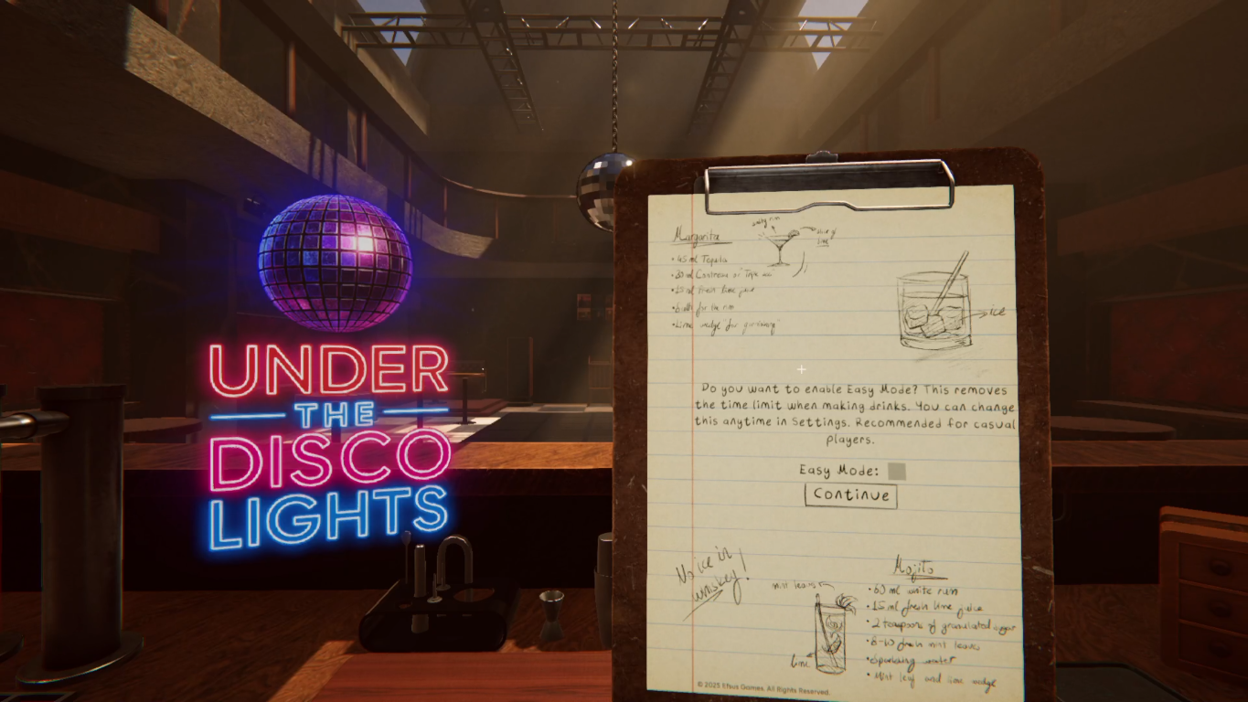 Main menu of this game is already a tutorial to prepare drin | FUZE
